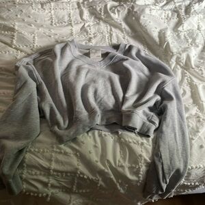 Grey v neck sweater